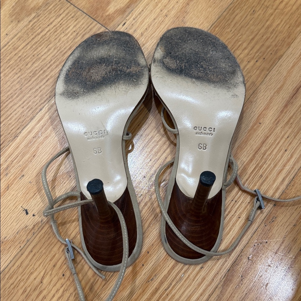 RARE Tom Ford Gucci Suede Bow Sandals - Picture 5 of 6